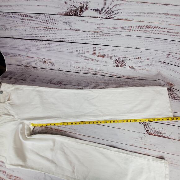 J Brand White Jeans Straight Leg Mid Rise Stretch 805 White Size 29 - Picture 14 of 14